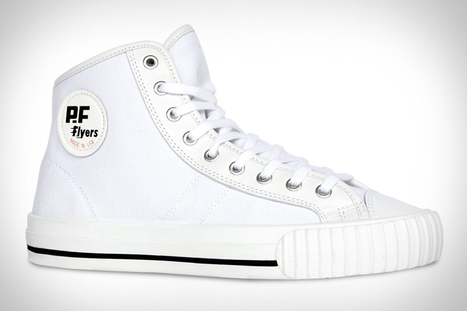 All white store pf flyers