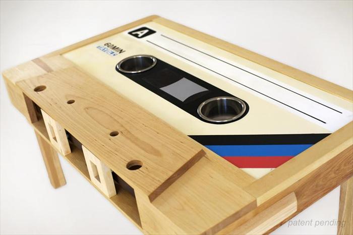 Cassette tape coffee table