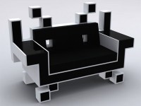 Retro space invader couch