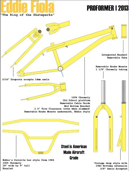 BMX Legend Eddie Fiola New EF Proformer Frame Is Sick