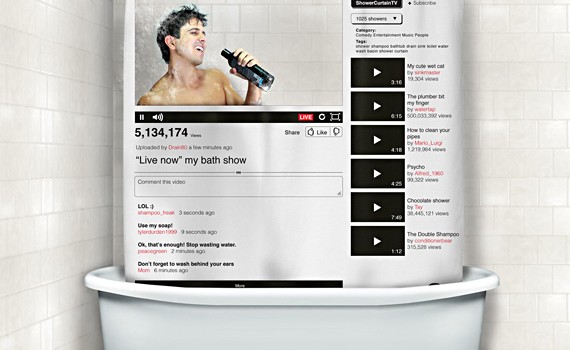 you-tube-online-video-shower curtain