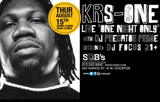 KRS ONE At SOBs