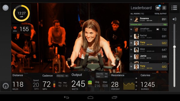 peloton cycle HD touch screen