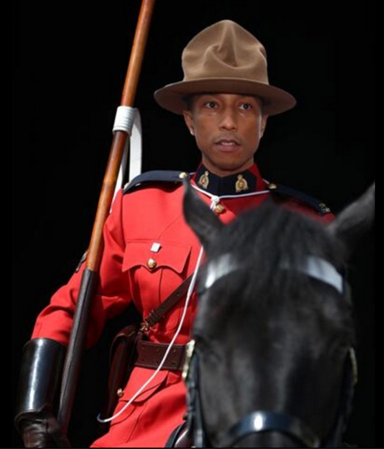 Pharrell Canadian Monunted police