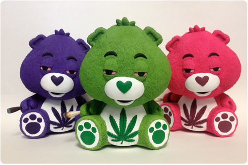 Weed Head Care Bear Toy