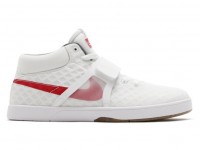 Nike white red