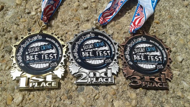 Sugar Cayne Bike fest medals