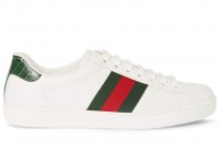 gucci-crocodile-webbing-trimmed-leather-sneakers