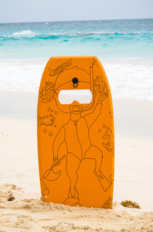 snorkelboard water