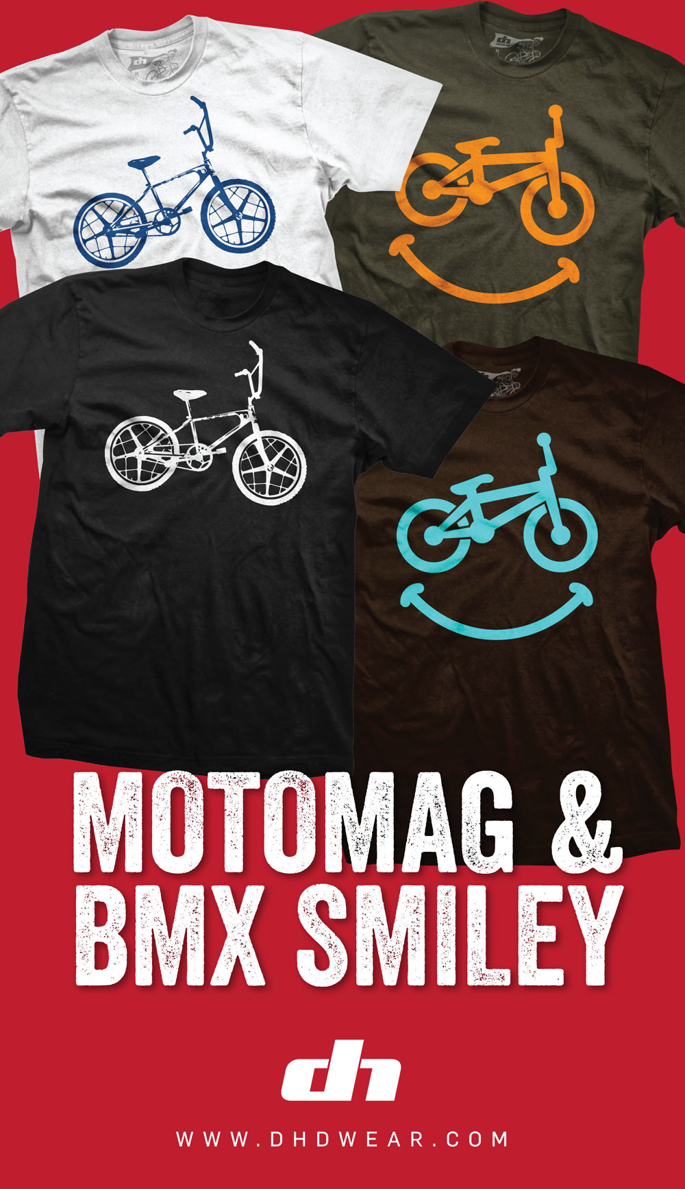 moto mag, smiley DHD wear