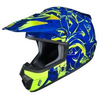 hjc csmx graffed helmet blue yellow