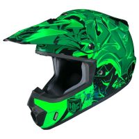 hjc csmx graffed helmet green black