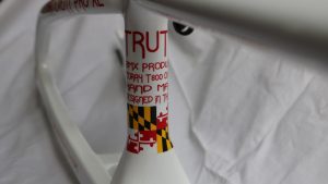 truth bmx carbon white seat tube