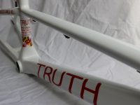 truth bmx carbon white side top tube