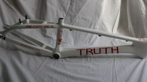 truth bmx carbon white side