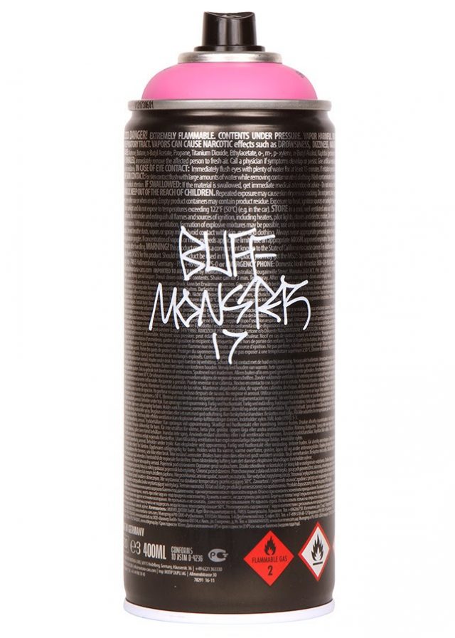 Buff Monster x Montana power pink Signed Artist Edition