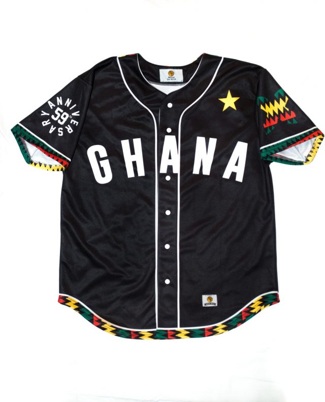 Mizizi ghana baseball jersey