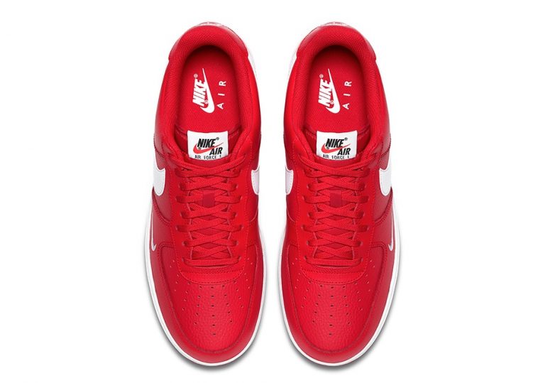 Nike AF1 Mini Swoosh - University Red - Colorway - Sugar Cayne