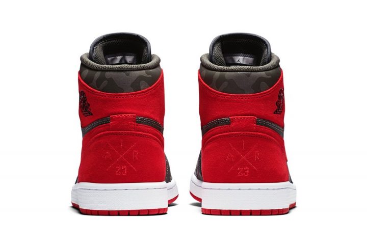 Air Jordan 1 Retro High River Rock heel