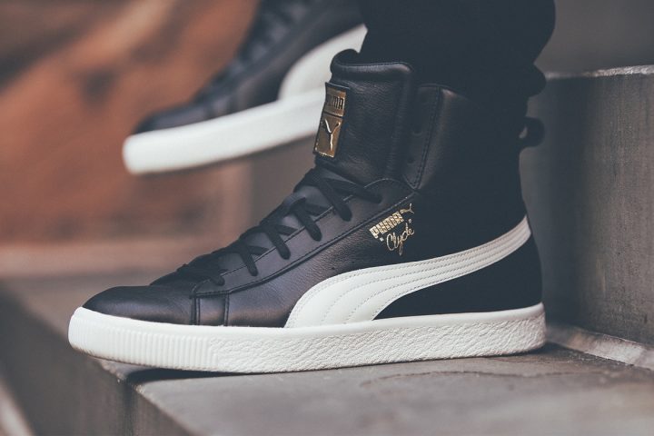 Puma Clyde Hi Black side