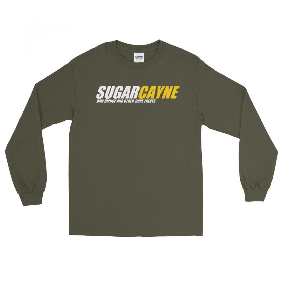 Military green sugar cayne tee