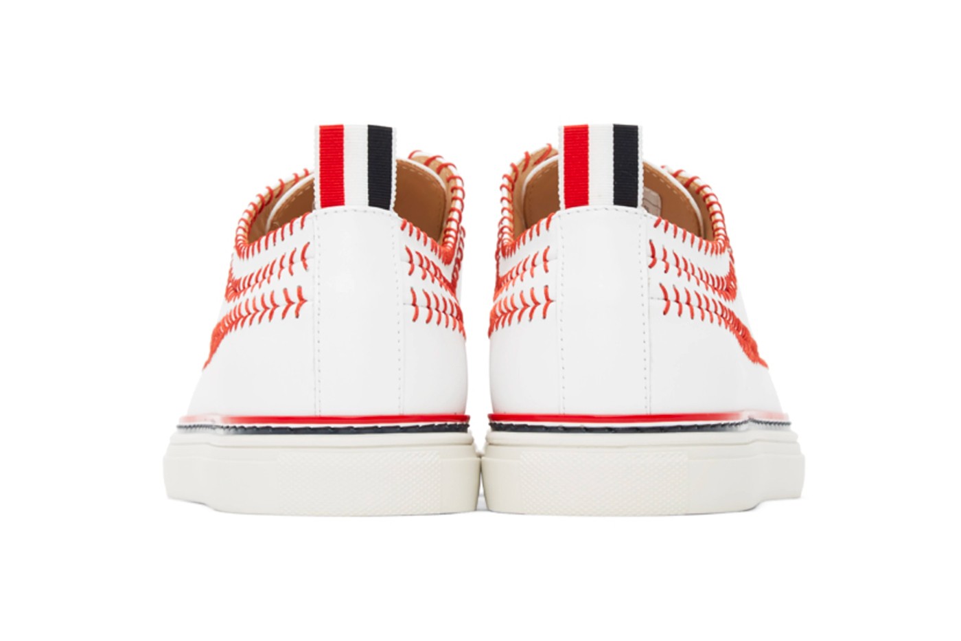 Thom Browne baseball sneakers heel