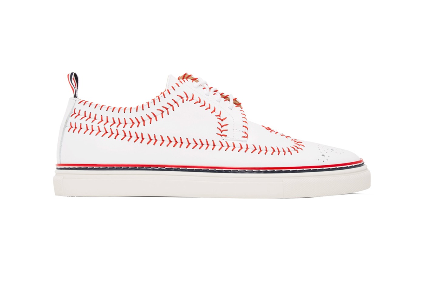 Thom Browne baseball sneakers side