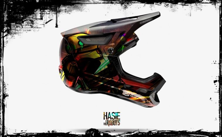 Hasie & The Robots custom helmet