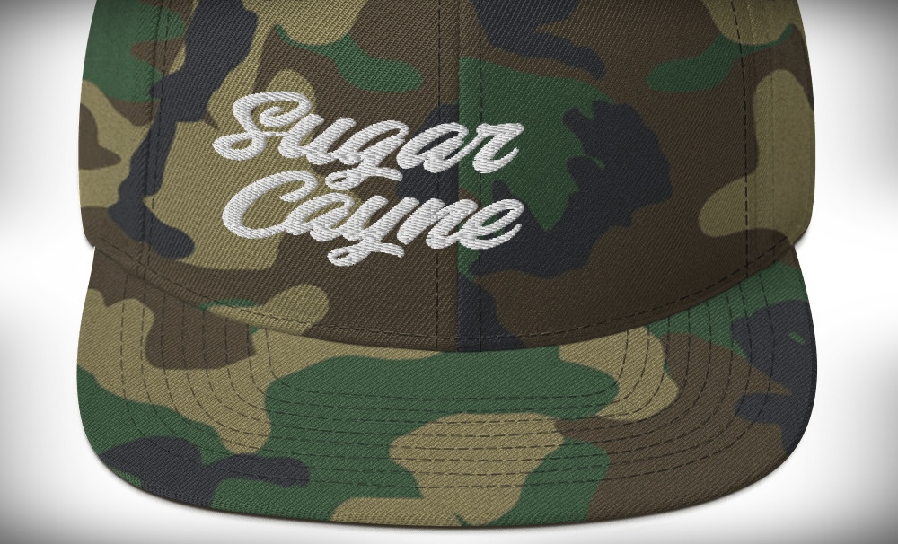 sugar cayne camo snapback