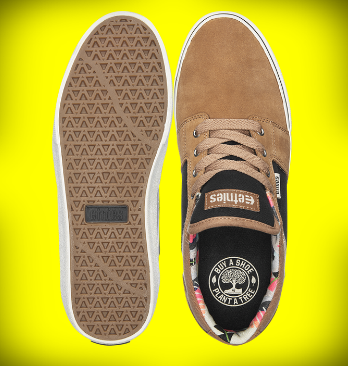 etnies barge sneakers top bottom