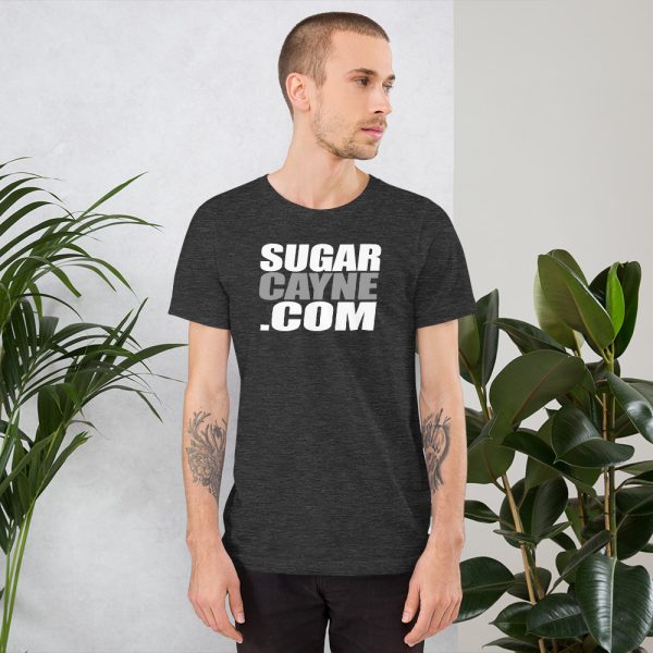 SugarCayne.com White Grey Logo Tee - Image 2