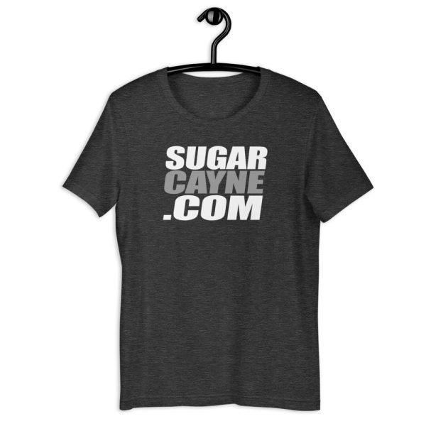 SugarCayne.com White Grey Logo Tee - Image 4