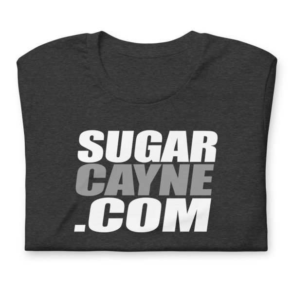 SugarCayne.com White Grey Logo Tee - Image 5