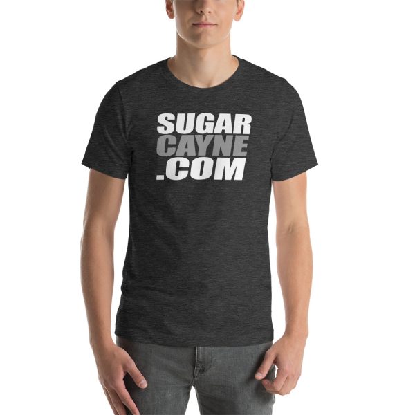 SugarCayne.com White Grey Logo Tee - Image 6