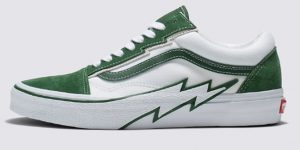 vans bolt old skool green white