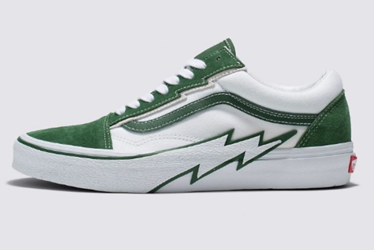 vans bolt old skool green white