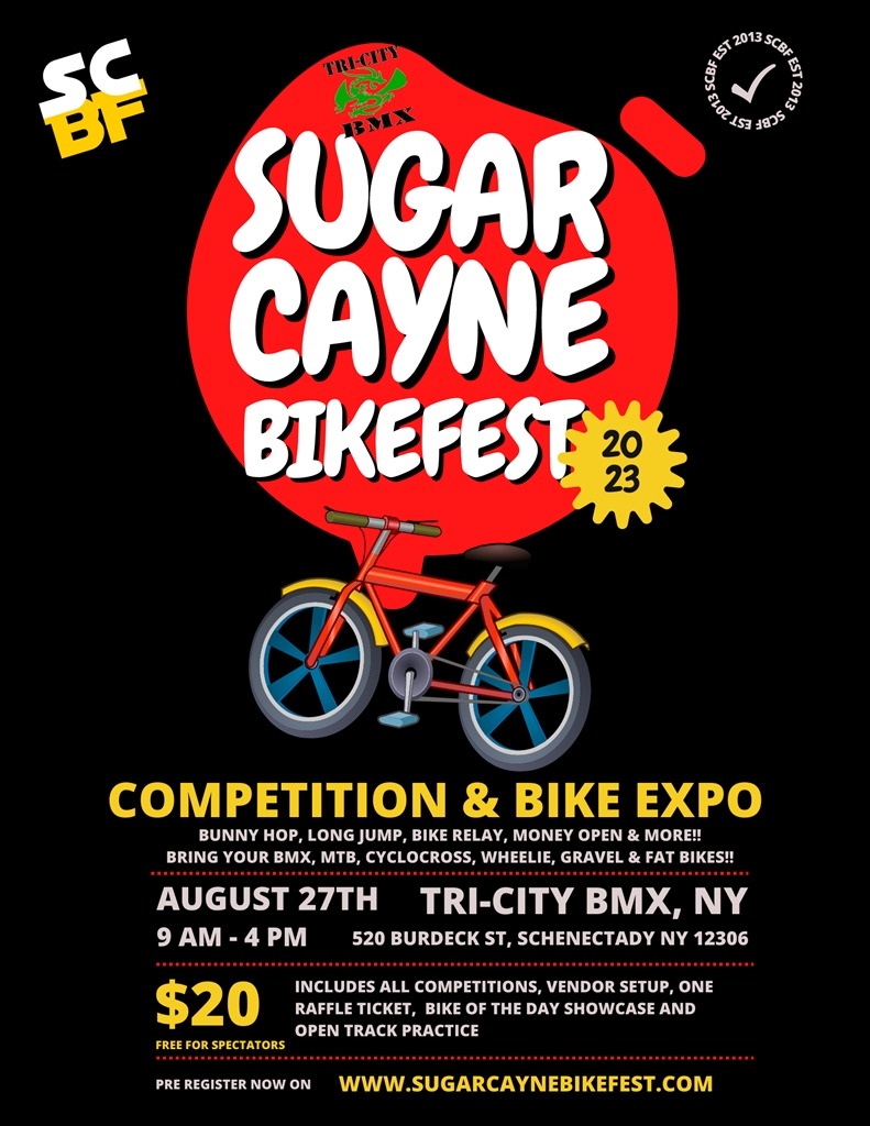 Sugar Cayne Bike Fest Tri City BMX August 27th