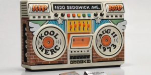 elena kazi kool herc boom box art toy