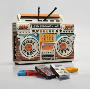 elena kazi kool herc boom box art toy