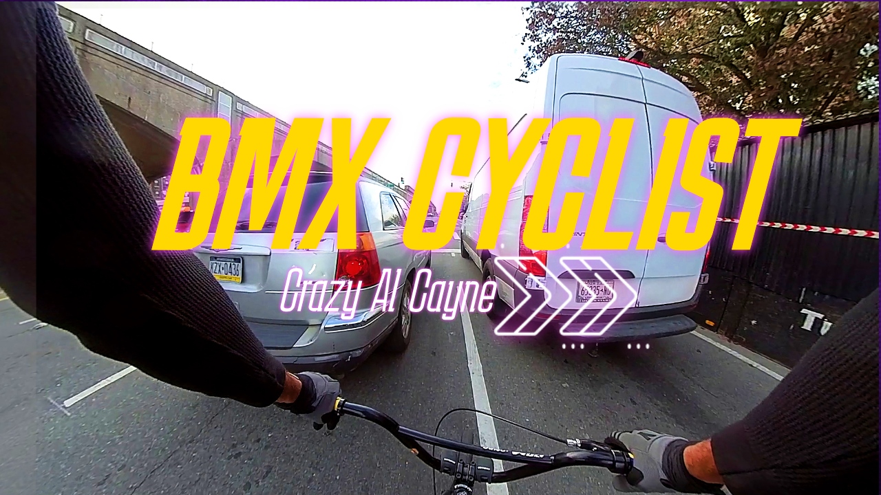 Bmx cyclist pov ride