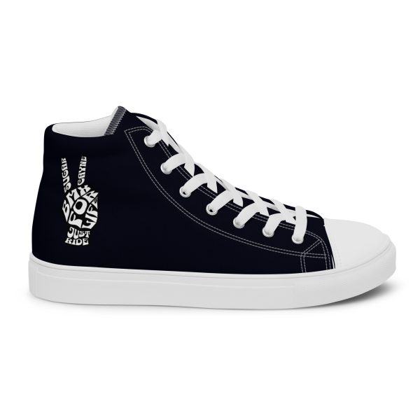 BMX For Life Men’s High Top Canvas Sneakers - Image 4