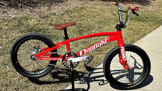 Daylight wavelength bmx race bike