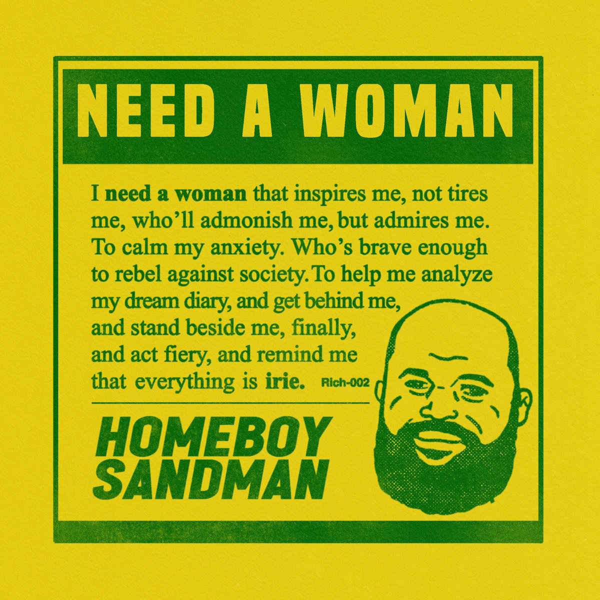 Homeboy Sandman, need a woman Hip Hop