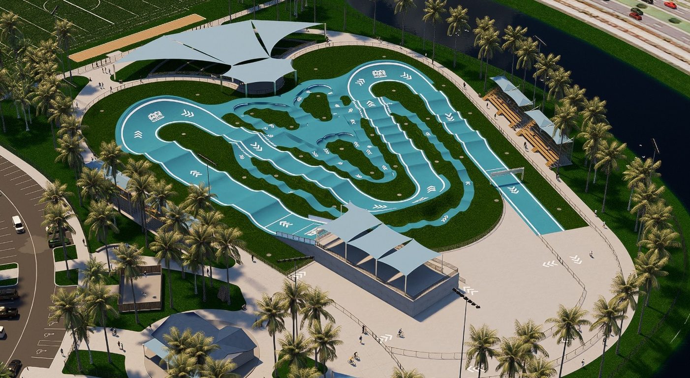 Palm Bay BMX Track Drawing