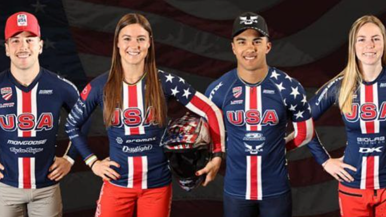 cameron wood, alise willoughby,kamren larsen, daleny vaughn, paris bmx olympics