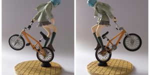 Rei Ayanami BMX Trick Art Toy