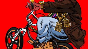 Notorious B.I.G. BMX Illustration