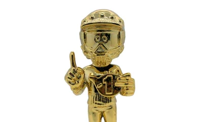 Gold Radical Rick Bobblehead