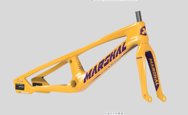 Marshal SR71-BLACKBIRD BMX frame Lakers