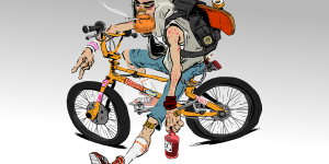 Rad BMX Illustration by Gaëtan Gate